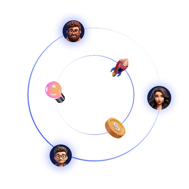 Business building journey graphic